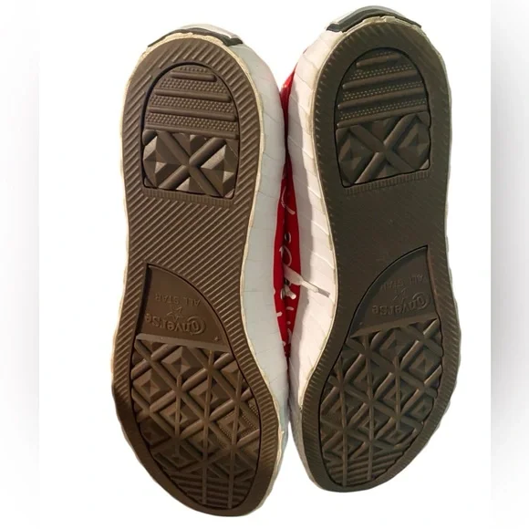 Converse High Top Shoe Sneaker Red Size 12 Men Not A Chuck - Picture 5 of 6